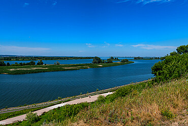 View over the Volga River, Bolgar, Republic of Tatarstan, Russia, Europe