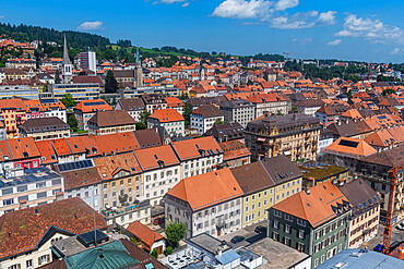 View over La Chaux-de-Fonds, UNESCO World Heritage Site, Neuchatel, Switzerland, Europe