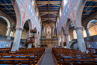 Interior of St. Laurenzen church, St. Gallen, Switzerland, Europe