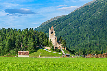 San Gian church, Engadine, Graubunden, Switzerland, Euruope