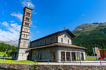 St. Karl Borromaeus church, St. Moritz, Engadine, Graubunden, Switzerland, Europe