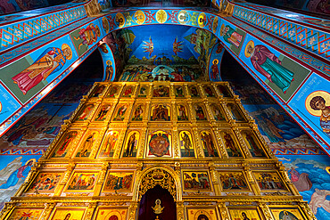 Interior of Abakan Cathedral of the Transfiguration, Abakan, Republic of Khakassia, Russia, Eurasia