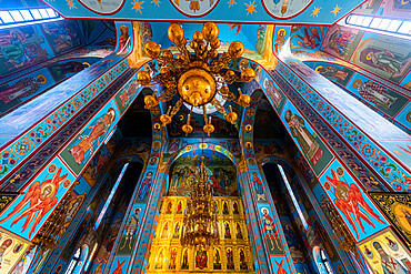 Interior of Abakan Cathedral of the Transfiguration, Abakan, Republic of Khakassia, Russia, Eurasia