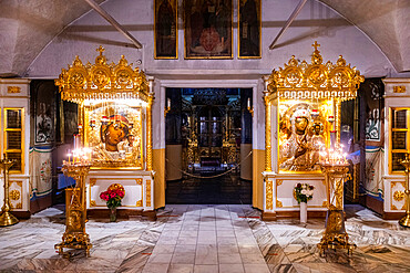 Interior of the Church of the Ascension, UNESCO World Heritage Site, Kolomenskoye, Moscow, Russia, Europe