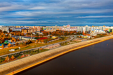 Aerial of Nizhnevartovsk, Khanty-Mansi Autonomous Okrug, Russia, Eurasia