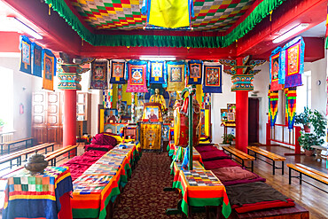 Interior of the Chita Buddhist Temple, Chita, Zabaykalsky Krai, Russia, Eurasia