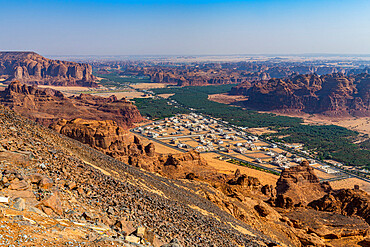 View over the Al Ula valley, Kingdom of Saudi Arabia, Middle East