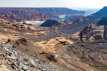 View over the Al Ula valley, Kingdom of Saudi Arabia, Middle East