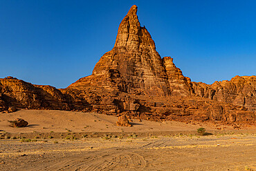 Giant pinnacle, Al Ula, Kingdom of Saudi Arabia, Middle East