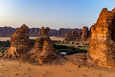 Sandstone scenery, Al Ula, Kingdom of Saudi Arabia, Middle East