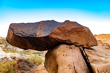 Jebel Ikmah, largest open air library, Al Ula, Kingdom of Saudi Arabia, Middle East