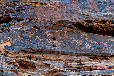 Jebel Ikmah, largest open air library, Al Ula, Kingdom of Saudi Arabia, Middle East