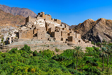 Zee Al-Ayn (Thee Ain) historic mountain village, Kingdom of Saudi Arabia, Middle East