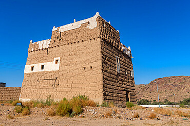 Typical fortified houses, Abha region, Kingdom of Saudi Arabia, Middle East