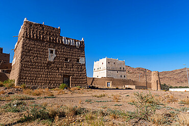 Typical fortified houses, Abha region, Kingdom of Saudi Arabia, Middle East