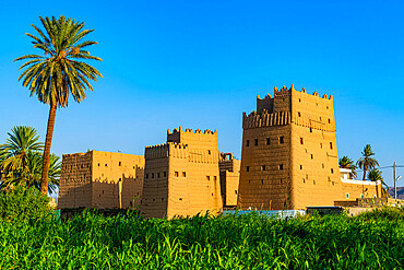 Traditional build mud towers used as living homes, Najran, Kingdom of Saudi Arabia, Middle East