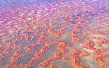 Aerial of the Rub al Khali, the Empty Quarter, Kingdom of Saudi Arabia, Middle East