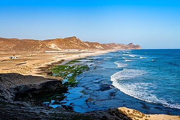 View over Mughsail beach, Salalah, Oman, Middle East