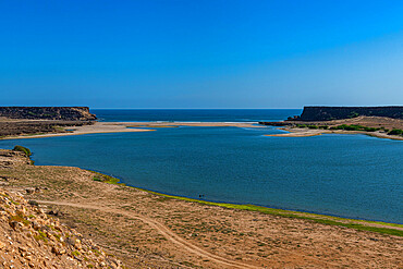 The old Frankincense harbour Sumhuram, UNESCO World Heritage Site, Khor Rori, Salalah, Oman, Middle East