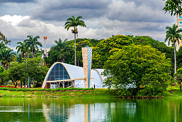 Sao Francisco de Assis Church, Pampulha Modern Ensemble, UNESCO World Heritage Site, Belo Horizonte, Minas Gerais, Brazil, South America