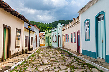 Colonial houses, Old Goias, UNESCO World Heritage Site, Goias, Brazil, South America