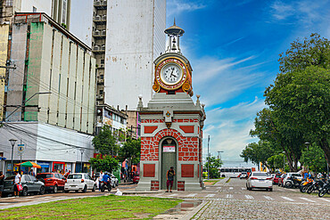 Colonial clocktower, Manaus, Amazonas state, Brazil, South America