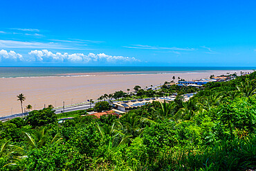 View over the Atlantic, Porto Seguro, Bahia, Brazil, South America