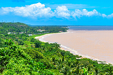 View over the Atlantic, Porto Seguro, Bahia, Brazil, South America