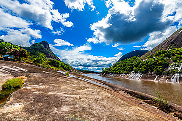 Huge granite hills, Cerros de Mavecure, Eastern Colombia, South America