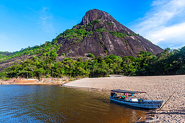 Huge granite hills, Cerros de Mavecure, Eastern Colombia, South America