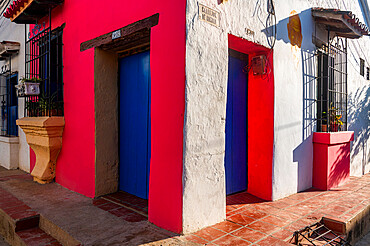 Colourful house, Mompox, UNESCO World Heritage Site, Colombia, South America