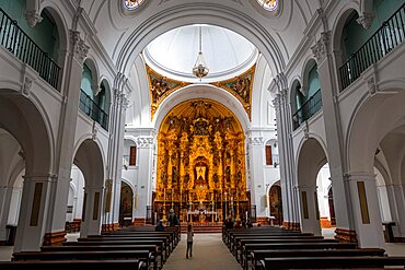 Santuario de Nuestra Senora del Rocío, El Rocio, Unesco site Donana National Park, Andalucia, Spain