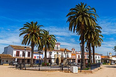 Village of El Rocio, Unesco site Donana National Park, Andalucia, Spain