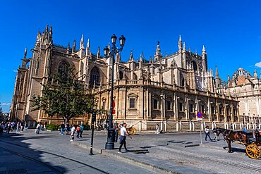 Unesco site the cathedral of Seville, Andalucia, Spain