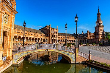 Plaza de Espana, Seville, Andalucia, Spain