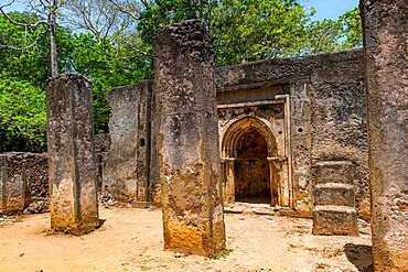 Ruins of medieval Swahili coastal settlements of Gedi, Kilifi, Kenya