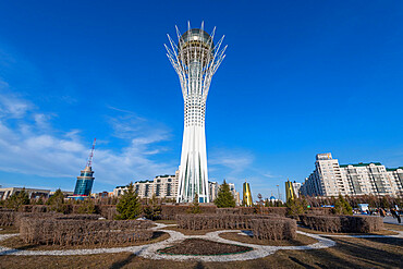 Baiterek observation tower, Nur Sultan, formerly Astana, capital of Kazakhstan, Central Asia, Asia