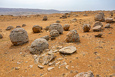 Aerial of Torysh (The Valley of Balls), Shetpe, Mangystau, Kazakhstan, Central Asia, Asia