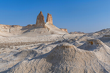 Early morning, Bozzhira Canyon, Ustyurt plateau, Mangystau, Kazakhstan, Central Asia, Asia