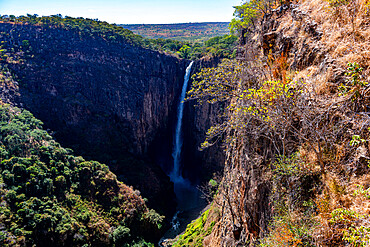 Kalambo falls, border between Zambia and Tanzania, Africa