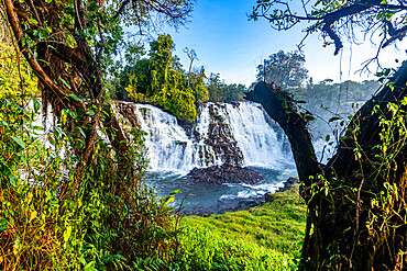 Kabwelume Waterfalls on the Kalungwishi River, northern Zambia, Africa