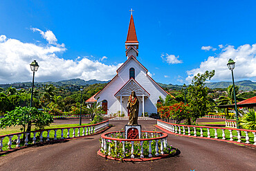 Papeete Catholic Cathedral, Tahiti, Society Islands, French Polynesia, South Pacific, Pacific