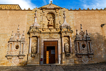 Main portal of the church, Poblet Abbey, UNESCO World Heritage Site, Catalonia, Spain, Europe