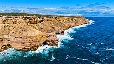 Aerial of the Kalbarri National Park, Western Australia, Australia, Pacific