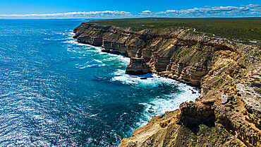 Aerial of the Kalbarri National Park, Western Australia, Australia, Pacific