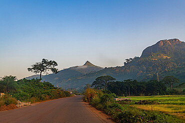 Mountain scenery around Man, Ivory coast, Africa