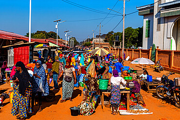 Market in Dalaba, Futa Djallon, Guinea Conakry, Africa