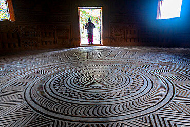 Case a Palabres, former meeting room for the elders, Dalaba, Futa Djallon, Guinea Conakry, Africa