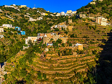 Green terraces, Fayfa mountain, Jazan province, Saudi Arabia