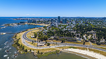 Aerial view, Montevideo, Uruguay, South America